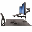 StarTech.com ARMUNONB uchwyt / stojak do monitorów 68,6 cm (27") Biurko Aluminium, Czarny Manhattan