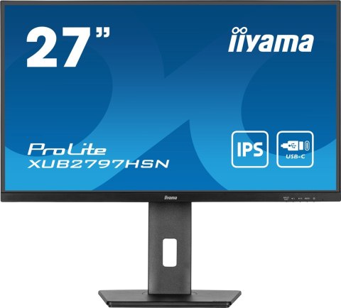 Iiyama ProLite XUB2797HSN-B1 monitor komputerowy 68,6 cm (27") 1920 x 1080 px Full HD LED Czarny IIYAMA