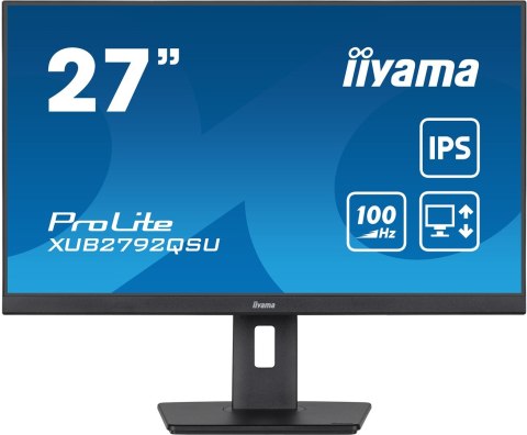 XUB2792QSU-B6 27IN WQHD ETE IPS/2560X1440100HZ 0.4MS 250CD IIYAMA