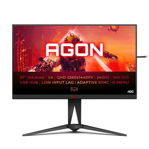 AG275QZN 27IN 68.58CM VA/2560X1440 0.5 MS MPRT 16.9 BLACK AOC