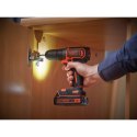 Black & Decker BDCD18-QW wiertło 650 RPM Czarny, Pomarańczowy Black&Decker