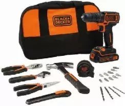 Wiertarko-wkrętarka 18 v , ład, 1 x 1.5 ah, 20-szt zest akc Black&Decker