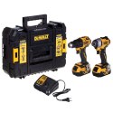 DEWALT.ZESTAW COMBO 18V DCK2061P2T (DCD708+DCF809) 2x5,0Ah TSTAK DeWalt