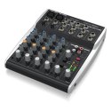 Behringer 802S - 8-kanałowy kompaktowy mikser analogowy z interfejsem USB zaprojektowany specjalnie do obsługi podcastów, stream Behringer