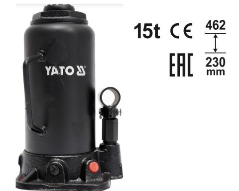 YATO DŹWIGNIK TŁOKOWY HYDRAULICZNY SŁUPKOWY 15T 230-462mm YATO