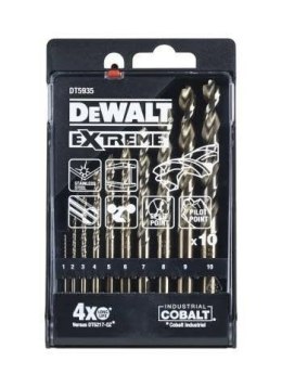 Zestaw wierteł hss-g cobalt extreme 1-10mm 10szt DeWalt