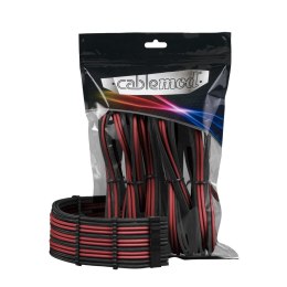 CableMod PRO ModMesh Cable Extension Kit - czarny/krwista czerwień Cablemod