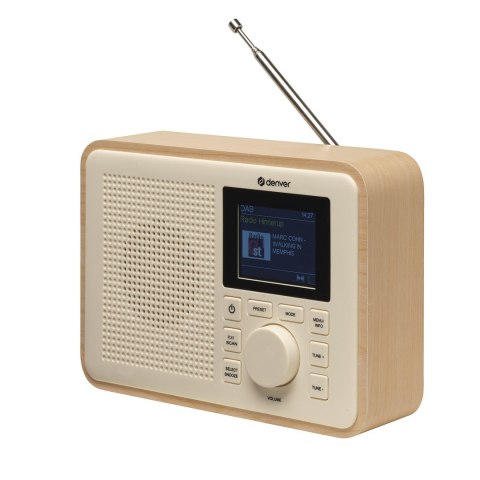 Radio kompaktowe DENVER DAB-60LW DAB+/FM 4XAA Greenline light wood Denver