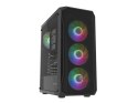 FURY OBUDOWA KOMPUTEROWA FURY SHOBO SH4F RGB MIDI Z OKNEM CZARNA FURY