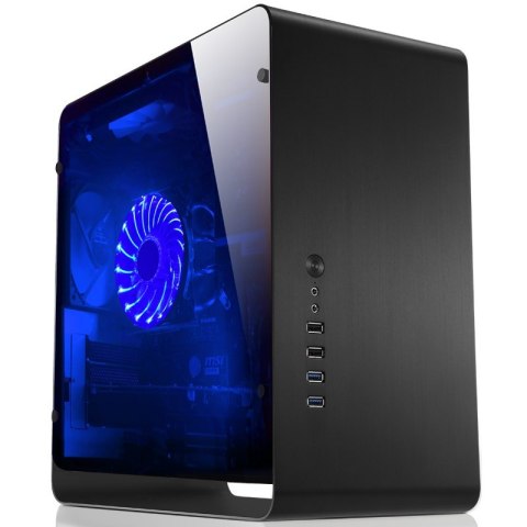 Jonsbo UMX3 Okno Micro ATX, Szkło Hartowane - czarne Jonsbo