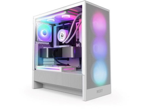 OBUDOWA NZXT H5 FLOW RGB (2024) MIDI TOWER Z OKNEM BIAŁA NZXT