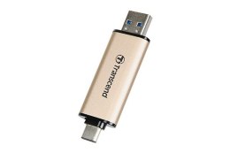 Transcend JetFlash 930C pamięć USB 128GB USB Type-A / USB Type-C 3.2 Gen 1 (3.1 Gen 1) Złoto Transcend