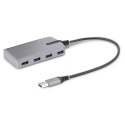 StarTech.com 5G4AB-USB-A-HUB huby i koncentratory USB 3.2 Gen 1 (3.1 Gen 1) Type-A 5000 Mbit/s Szary No name