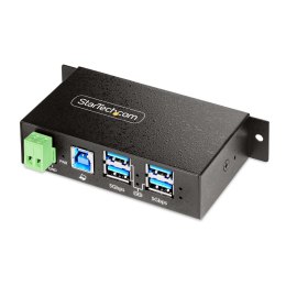 StarTech.com 5G4AINDRM-USB-A-HUB huby i koncentratory USB 3.2 Gen 1 (3.1 Gen 1) Type-B 5000 Mbit/s Czarny No name