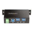 StarTech.com 5G4AINDRM-USB-A-HUB huby i koncentratory USB 3.2 Gen 1 (3.1 Gen 1) Type-B 5000 Mbit/s Czarny No name