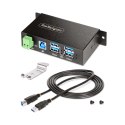 StarTech.com 5G4AINDRM-USB-A-HUB huby i koncentratory USB 3.2 Gen 1 (3.1 Gen 1) Type-B 5000 Mbit/s Czarny No name