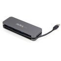 StarTech.com HB30AM4AB huby i koncentratory USB 3.2 Gen 1 (3.1 Gen 1) Type-A 5000 Mbit/s Czarny, Szary StarTech