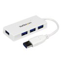 StarTech.com ST4300MINU3W huby i koncentratory USB 3.2 Gen 1 (3.1 Gen 1) Type-A 5000 Mbit/s Biały StarTech