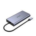 UNITEK HUB USB-C 8W1 USB-C 3.1, PD 100W, D1019B UNITEK