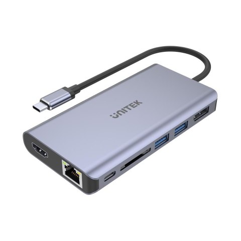 UNITEK uHUB S7 USB 3.2 Gen 1 (3.1 Gen 1) Type-C Szary UNITEK