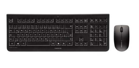 CHERRY DW 3000 klawiatura Dołączona myszka Uniwersalne RF Wireless AZERTY Francuski Czarny Cherry