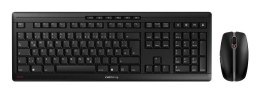 CHERRY Stream Desktop klawiatura Dołączona myszka Biuro RF Wireless QWERTZ Niemiecki Czarny Cherry