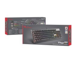 KLAWIATURA DLA GRACZY GENESIS THOR 300 RGB ES PODŚWIETLENIE MECHANICZNA RED SWITCH SOFTWARE GENESIS