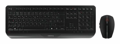 CHERRY JD-7000CS-2 klawiatura Dołączona myszka Dom/Biuro RF Wireless QWERTY Czeski, Słowacki Czarny Cherry