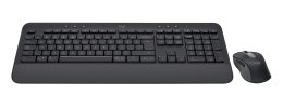 Logitech Signature MK650 Combo For Business klawiatura Dołączona myszka Biuro Bluetooth QWERTZ Niemiecki Grafitowy Logitech