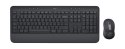 Logitech Signature MK650 Combo For Business klawiatura Dołączona myszka Biuro Bluetooth QWERTZ Niemiecki Grafitowy Logitech