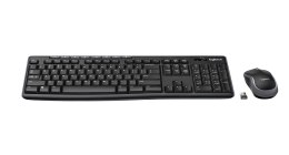 Logitech Wireless Combo MK270 klawiatura Dołączona myszka Uniwersalne USB AZERTY Francuski Czarny Logitech