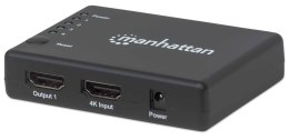 Manhattan 207706 rozgałęziacz telewizyjny HDMI 4x HDMI Manhattan