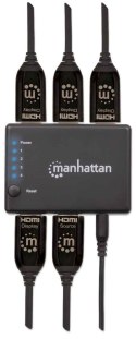 Manhattan 207706 rozgałęziacz telewizyjny HDMI 4x HDMI Manhattan