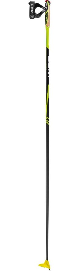 LEKI CC 450 kije do nart 145 cm Czarny, Biały, Żółty Węgiel LEKI