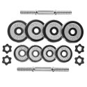 Sztangielki chromowane w walizce HMS STC15 (2 x 10 kg) HMS