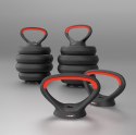 ZESTAW CIĘŻARÓW 6W1 HMS SGN140 (SZTANGA, SZTANGIELKI I KETTLEBELL) 40KG HMS