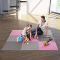 Mata puzzle multipack One Fitness MP10 różowo-szara ONE FITNESS