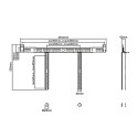 MACLEAN UCHWYT NA SOUNDBAR DO TV MAX 10KG MC-843 Maclean