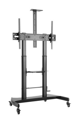 HEIGHT ADJUSTABLE PRO TV CART/UP TO 100IN SIZE DISPLAY No name