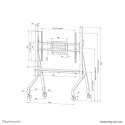 Neomounts FL50-525WH1 stojak do multimediów Biały Płaski panel Wózek multimedialny Volt Polska