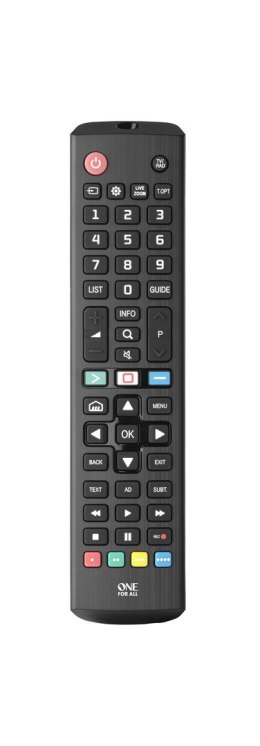 One For All TV Replacement Remotes URC4911 pilot Podczerwień Naciśnij przyciski One for all