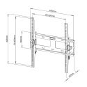 Techly ICA-PLB 131M uchwyt do telewizorów 139,7 cm (55") Czarny TECHly