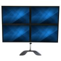 StarTech.com ARMQUADSS uchwyt / stojak do monitorów 81,3 cm (32") Biurko Czarny, Srebrny Manhattan