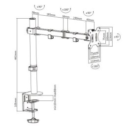 Techly ICA-LCD 503BK uchwyt / stojak do monitorów 81,3 cm (32