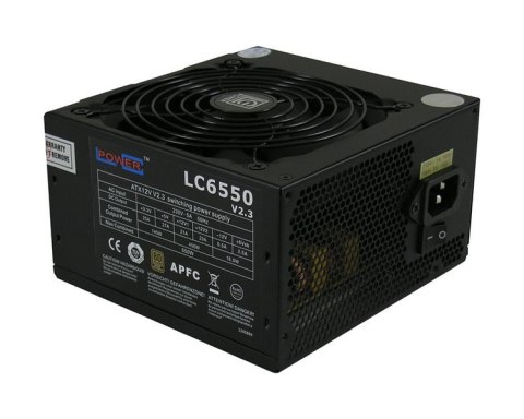 LC-Power LC6550 V2.3 moduł zasilaczy 550 W 20+4 pin ATX ATX Czarny LC-POWER