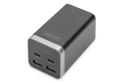 Ładowarka sieciowa uniwersalna zasilacz GaN 4 porty 2x USB-C 2x USB-A PD 3.0 65W czarna No name