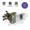 Qoltec 50177 Zasilacz PCI-E Smart 1600W | 80 Plus Gold - Data mining Qoltec