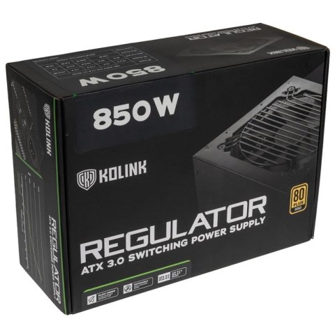 Zasilacz Kolink Regulator 80 PLUS Gold, ATX 3.0, PCIe 5.0, modułowy - 850 W KOLINK