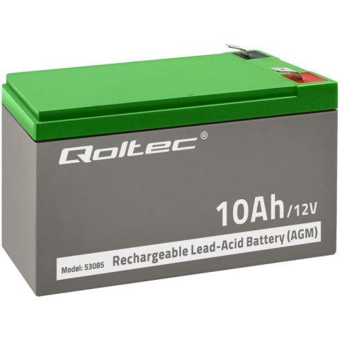 Akumulator żelowy AGM 12V 10Ah Qoltec Qoltec