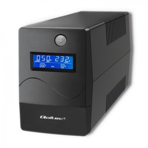 QOLTEC ZASILACZ AWARYJNY UPS 650VA | 360W | LCD | USB | RJ45 Qoltec